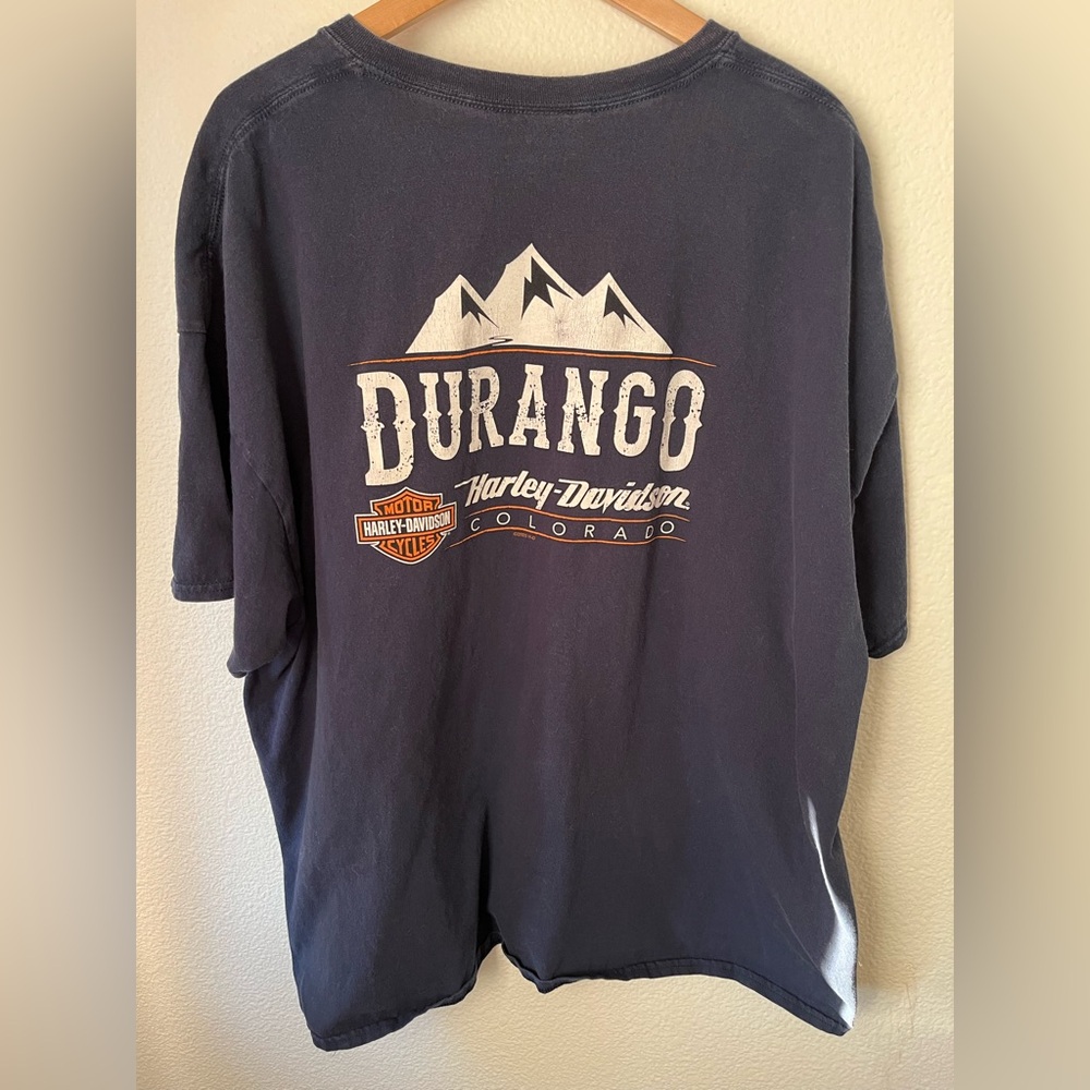 Harley Davidson Vintage Durango Colorado Graphic Crewneck Shirt 3XL
